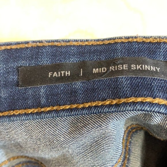 Buffalo Women's Mid Rise Skinny Jeans Dark Washed - Size 26 - Picture 4 of 4